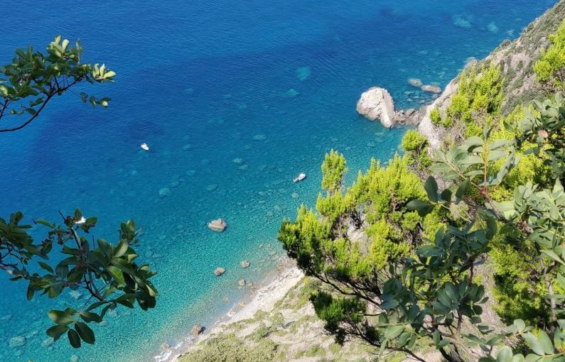 Handling Exotic - aerial photography of body of water and mountains