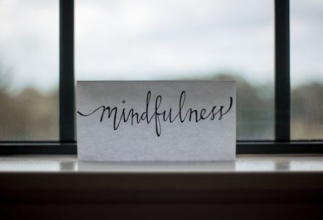 Stress Signs - mindfulness printed paper near window